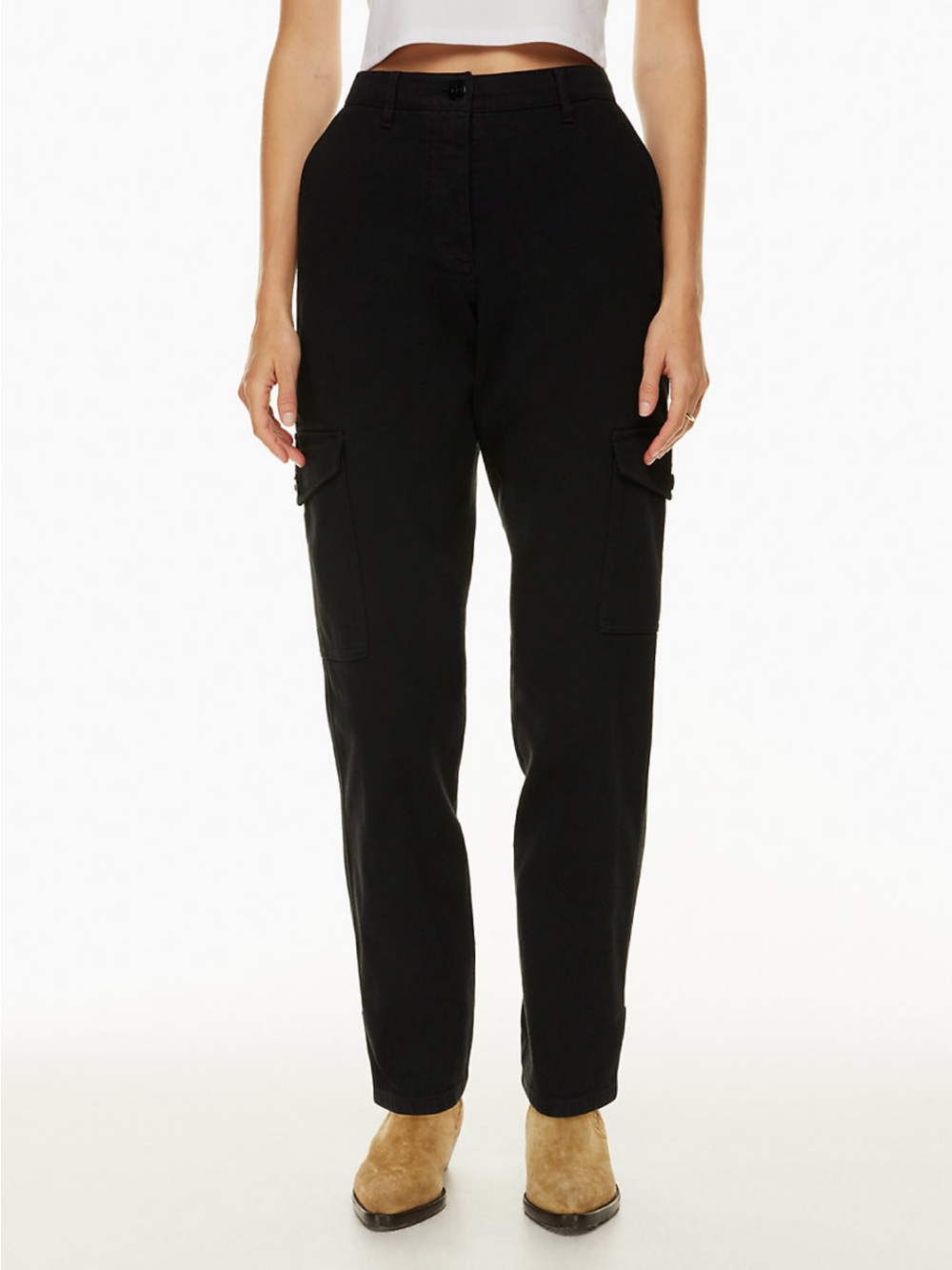 Aritzia / Wilfred Free Black Cargo Pants - Classic Utility Style